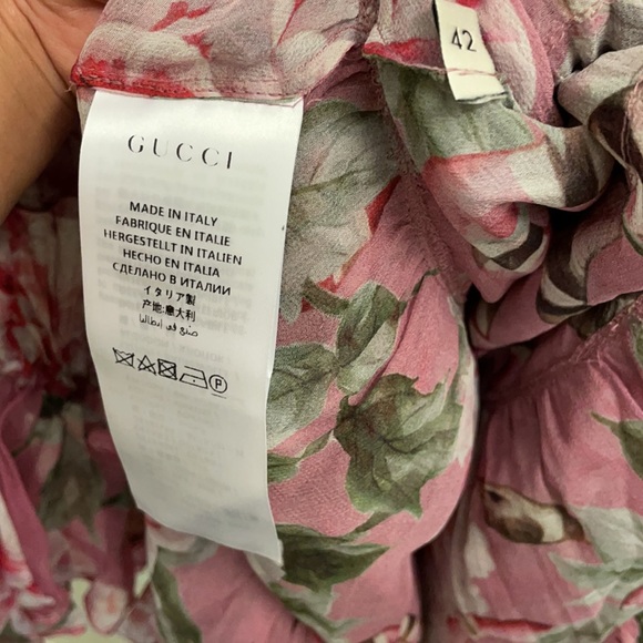 💗$10,000 Gucci Ruffle Floral Dress💗 - Picture 3 of 7